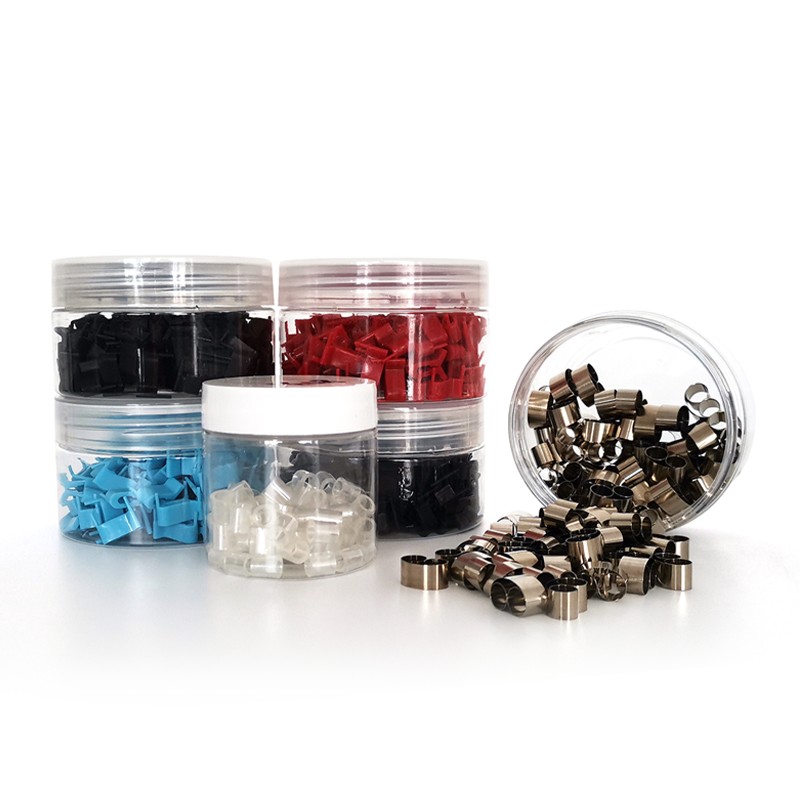 Metallografisk innlegg gjennomsiktig klips/trekantklemme/monteringsklemme i rustfritt stål/radklemme